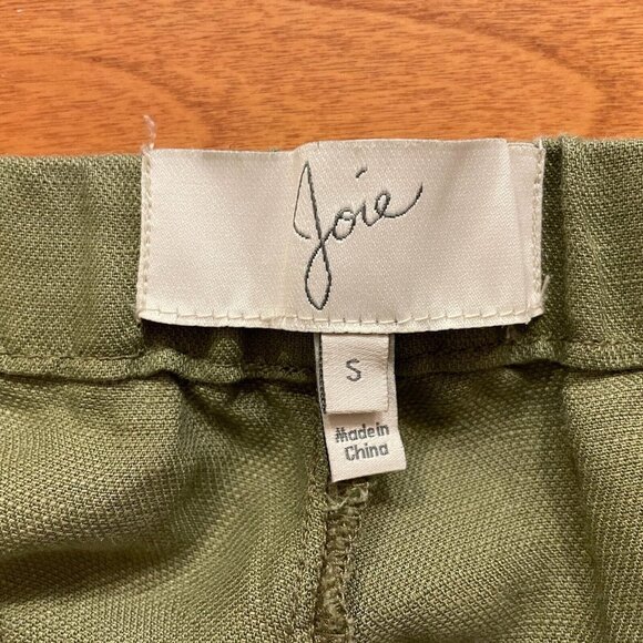 Joie Green Marienne Linen Jogger Pants Safari - Picture 7 of 10